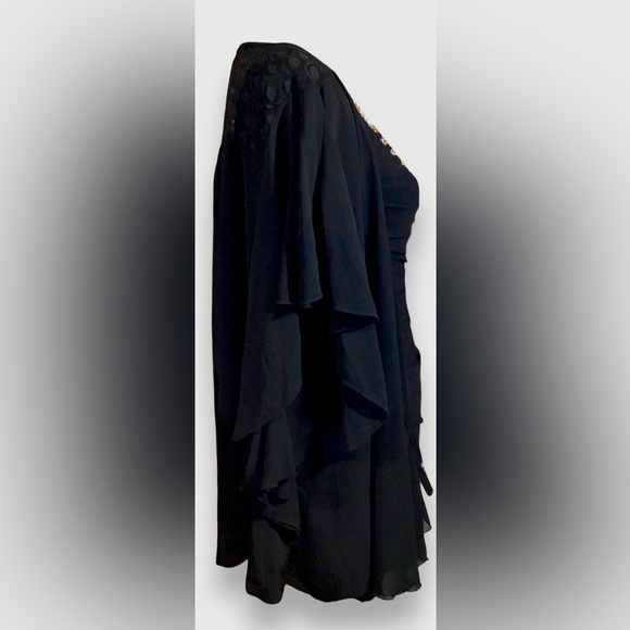 3 ITEM Bundle DRESS, NECKLACE, SHEER RUFFLE CARDIGAN🌷🌷 - Picture 14 of 14